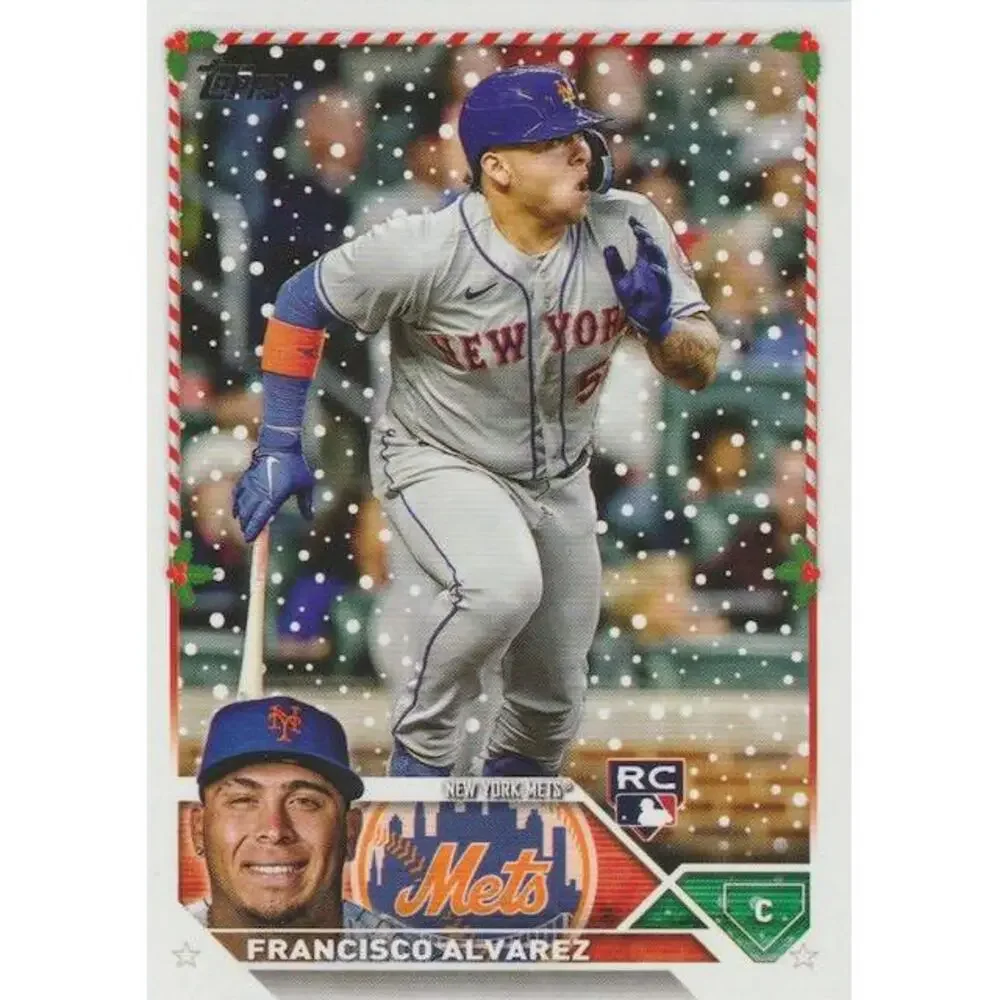 2023 Topps Holiday Francisco Alvarez RC H111 New York Mets